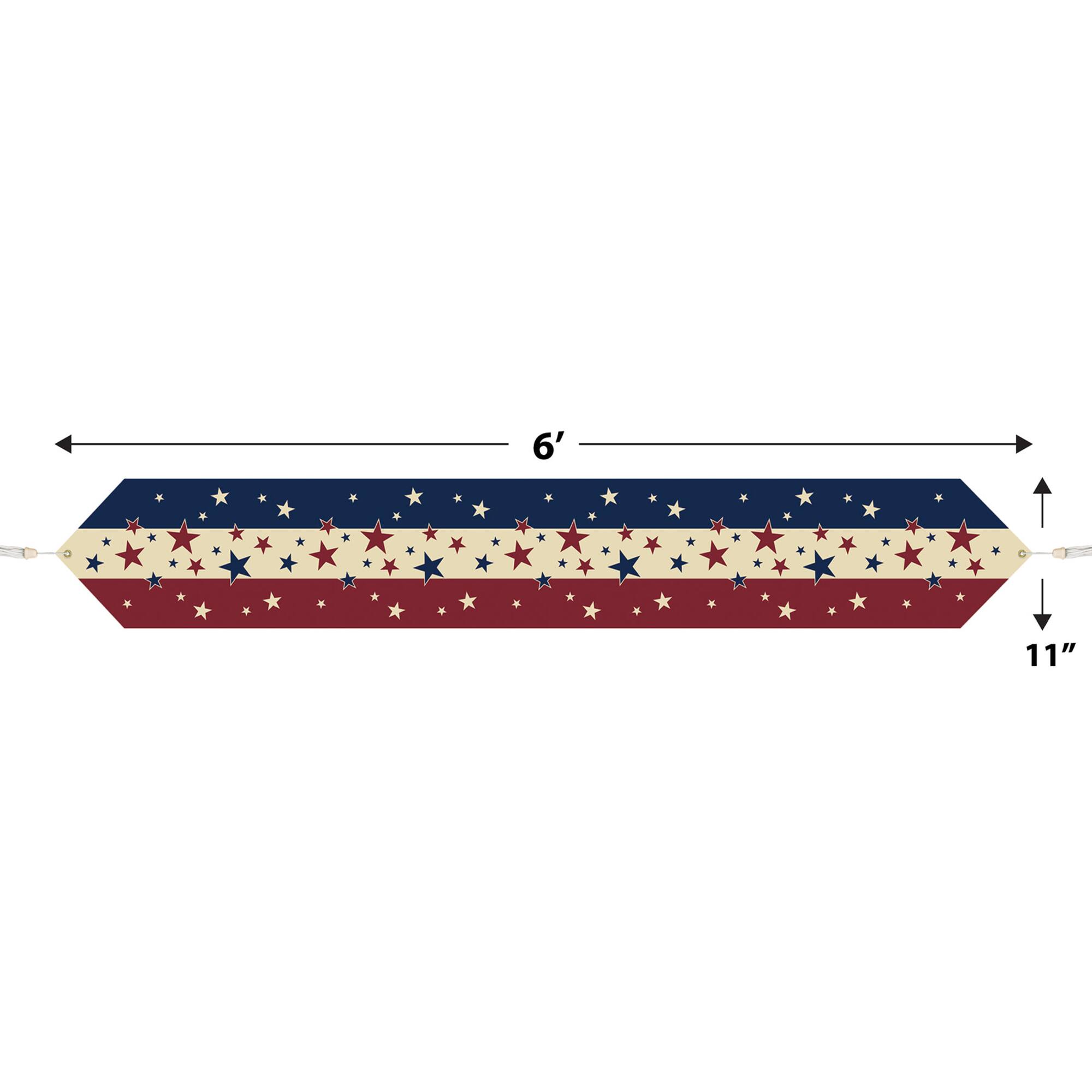 Beistle 6ft. Printed Paper Americana Table Runners, 2ct.